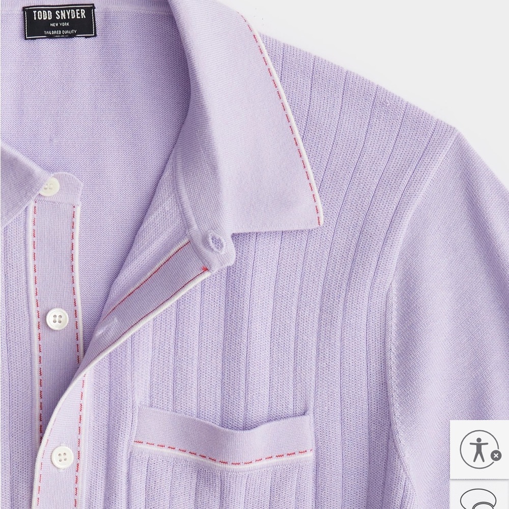 ITALIAN COTTON SILK TIPPED RIVIERA
SWEATER POLO